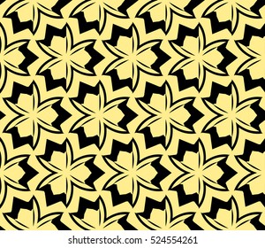 abstract seamless geometries pattern. Vector illustration. Yellow color. for wallpaper. design page fill