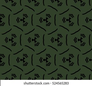 abstract seamless geometries pattern. Vector illustration. Green color. for wallpaper. design page fill