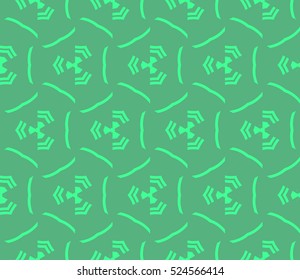 abstract seamless geometries pattern. Vector illustration. Green color. for wallpaper. design page fill