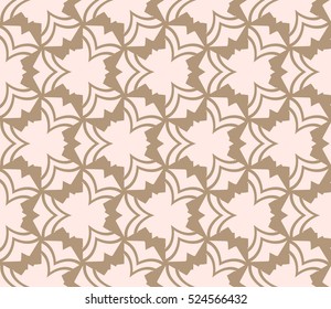 abstract, seamless, geometries, pattern., Vector, illustration., Begie, color., for, wallpaper., design, page, fill