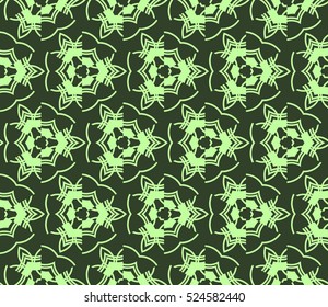 abstract seamless geometries pattern. Vector illustration. Green color. for wallpaper. design page fill