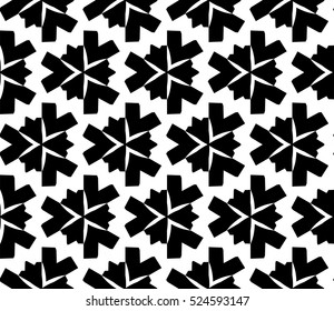 abstract seamless geometries pattern. Vector illustration. White in black color. for wallpaper. design page fill