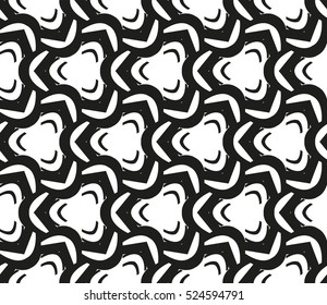 abstract seamless geometries pattern. Vector illustration. White in black color. for wallpaper. design page fill