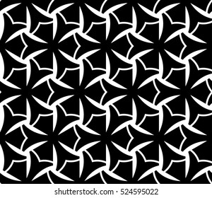 abstract seamless geometries pattern. Vector illustration. White in black color. for wallpaper. design page fill