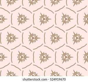 abstract, seamless, geometries, pattern., Vector, illustration., Begie, color., for, wallpaper., design, page, fill