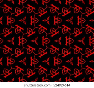 abstract seamless geometries pattern. Vector illustration. Red color. for wallpaper. design page fill