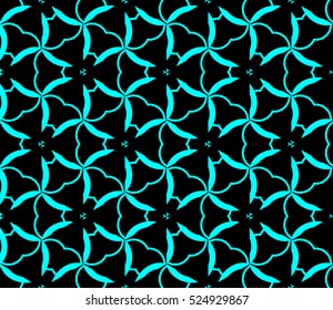 abstract seamless geometries pattern. Vector illustration. Blue color. for wallpaper. design page fill. neon