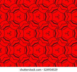 abstract seamless geometries pattern. Vector illustration. Red color. for wallpaper. design page fill