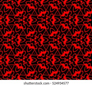 abstract seamless geometries pattern. Vector illustration. Red color. for wallpaper. design page fill