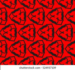 abstract seamless geometries pattern. Vector illustration. Red color. for wallpaper. design page fill