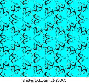 abstract seamless geometries pattern. Vector illustration. Blue color. for wallpaper. design page fill