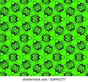 abstract seamless geometries pattern. Vector illustration. Green color. for wallpaper. design page fill