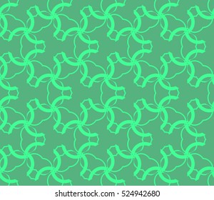 abstract seamless geometries pattern. Vector illustration. Green color. for wallpaper. design page fill
