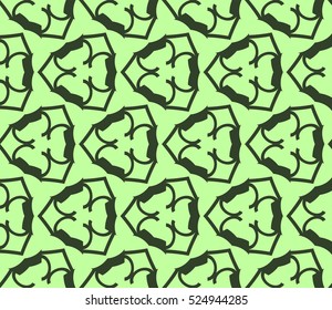 abstract seamless geometries pattern. Vector illustration. Green color. for wallpaper. design page fill