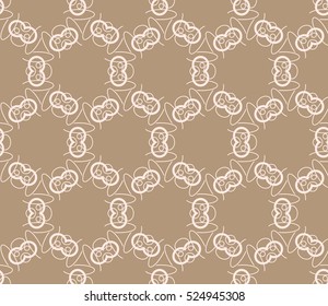 abstract seamless geometries pattern. Vector illustration. Beige color. for wallpaper. design page fill