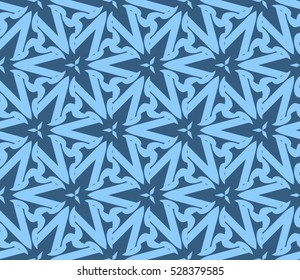 abstract seamless geometries pattern. Vector illustration. Blue color. for wallpaper. design page fill