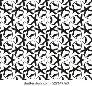 abstract seamless geometries pattern. Vector illustration. White in black color. for wallpaper. design page fill