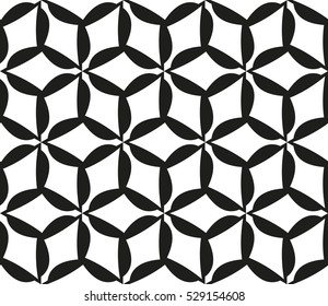 abstract seamless geometries pattern. Vector illustration. White in black color. for wallpaper. design page fill