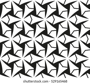 abstract seamless geometries pattern. Vector illustration. White in black color. for wallpaper. design page fill