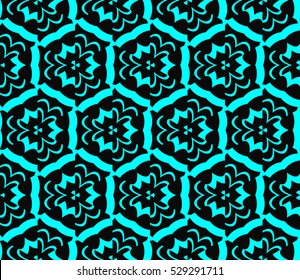 abstract seamless geometries pattern. Vector illustration. Blue color. for wallpaper. design page fill