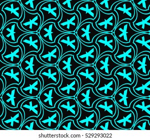 abstract seamless geometries pattern. Vector illustration. Blue color. for wallpaper. design page fill