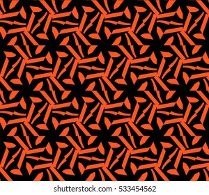 abstract seamless geometries pattern. Vector illustration. Orange color. for wallpaper. design page fill