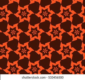 abstract seamless geometries pattern. Vector illustration. Orange color. for wallpaper. design page fill