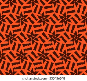 abstract seamless geometries pattern. Vector illustration. Orange color. for wallpaper. design page fill