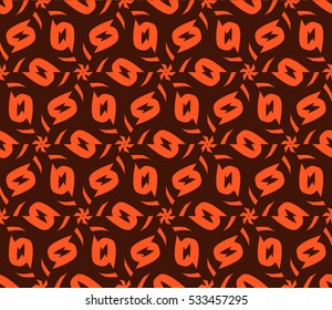 abstract seamless geometries pattern. Vector illustration. Orange color. for wallpaper. design page fill