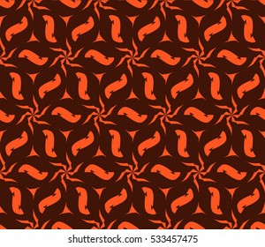abstract seamless geometries pattern. Vector illustration. Orange color. for wallpaper. design page fill