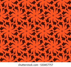 abstract seamless geometries pattern. Vector illustration. Orange color. for wallpaper. design page fill