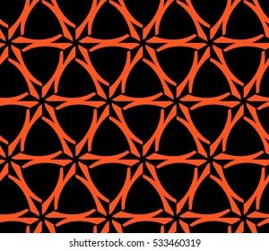 abstract seamless geometries pattern. Vector illustration. Orange color. for wallpaper. design page fill