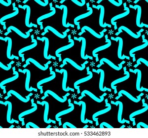 abstract seamless geometries pattern. Vector illustration. Blue color. for wallpaper. design page fill