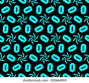 abstract seamless geometries pattern. Vector illustration. Blue color. for wallpaper. design page fill