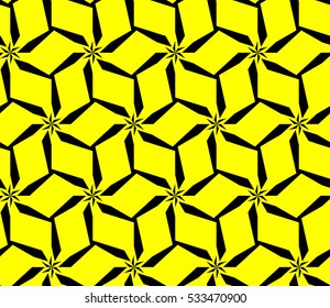 abstract seamless geometries pattern. Vector illustration. Yellow color. for wallpaper. design page fill