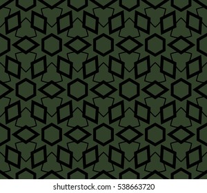 abstract seamless geometries pattern. Vector illustration. Green color. for wallpaper. design page fill