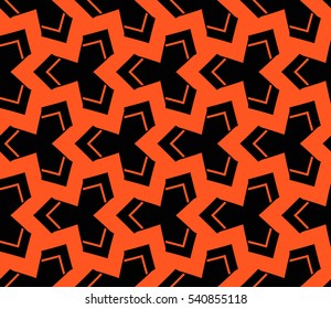 abstract seamless geometries pattern. Vector illustration. Orange color. for wallpaper. design page fill