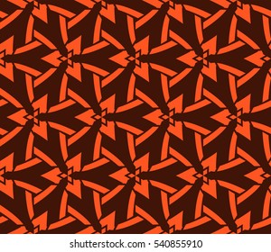abstract seamless geometries pattern. Vector illustration. Orange color. for wallpaper. design page fill