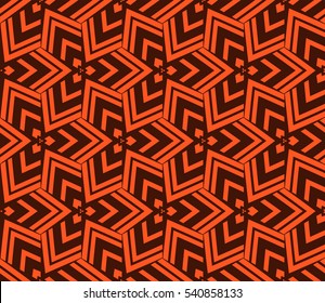 abstract seamless geometries pattern. Vector illustration. Orange color. for wallpaper. design page fill