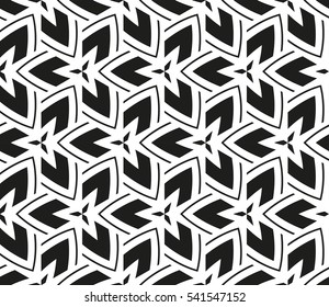 abstract seamless geometries pattern. Vector illustration. White in black color. for wallpaper. design page fill