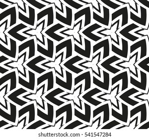 abstract seamless geometries pattern. Vector illustration. White in black color. for wallpaper. design page fill