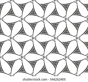 abstract seamless geometries pattern. White in black color. for wallpaper. design page fill. Vector illustration
