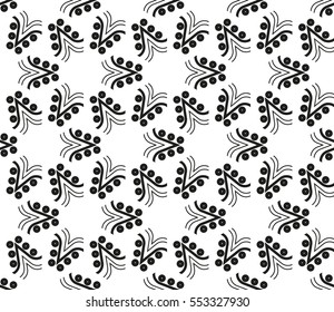 abstract seamless geometries pattern. White in black color. for wallpaper. design page fill. Vector illustration