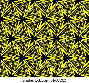 abstract seamless geometries pattern. Yellow color. for wallpaper. design page fill. Vector illustration