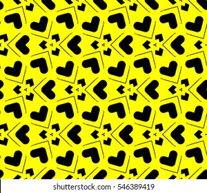 abstract seamless geometries pattern. Yellow color. for wallpaper. design page fill. Vector illustration