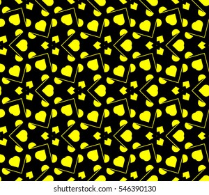 abstract seamless geometries pattern. Yellow color. for wallpaper. design page fill. Vector illustration