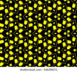 abstract seamless geometries pattern. Yellow color. for wallpaper. design page fill. Vector illustration