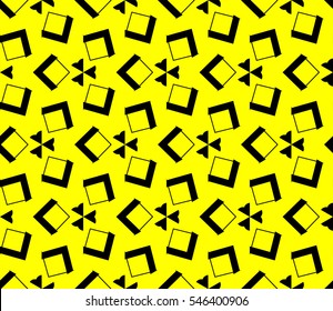 abstract seamless geometries pattern. Yellow color. for wallpaper. design page fill. Vector illustration