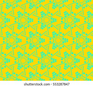 abstract seamless geometries pattern. Yellow color. for wallpaper. design page fill. Vector illustration