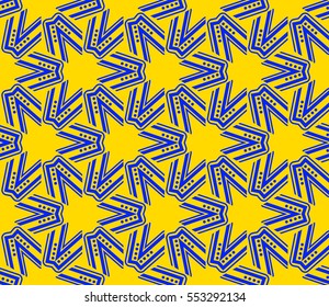 abstract seamless geometries pattern. Yellow color. for wallpaper. design page fill. Vector illustration